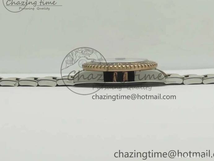 AAA Replica Watches Best Black Resilient BP RG GMT-Master RG Bezel Brown Black II on 126711CHNR SS Bracelet 3365 Dial Edition Ceramic SS 0118